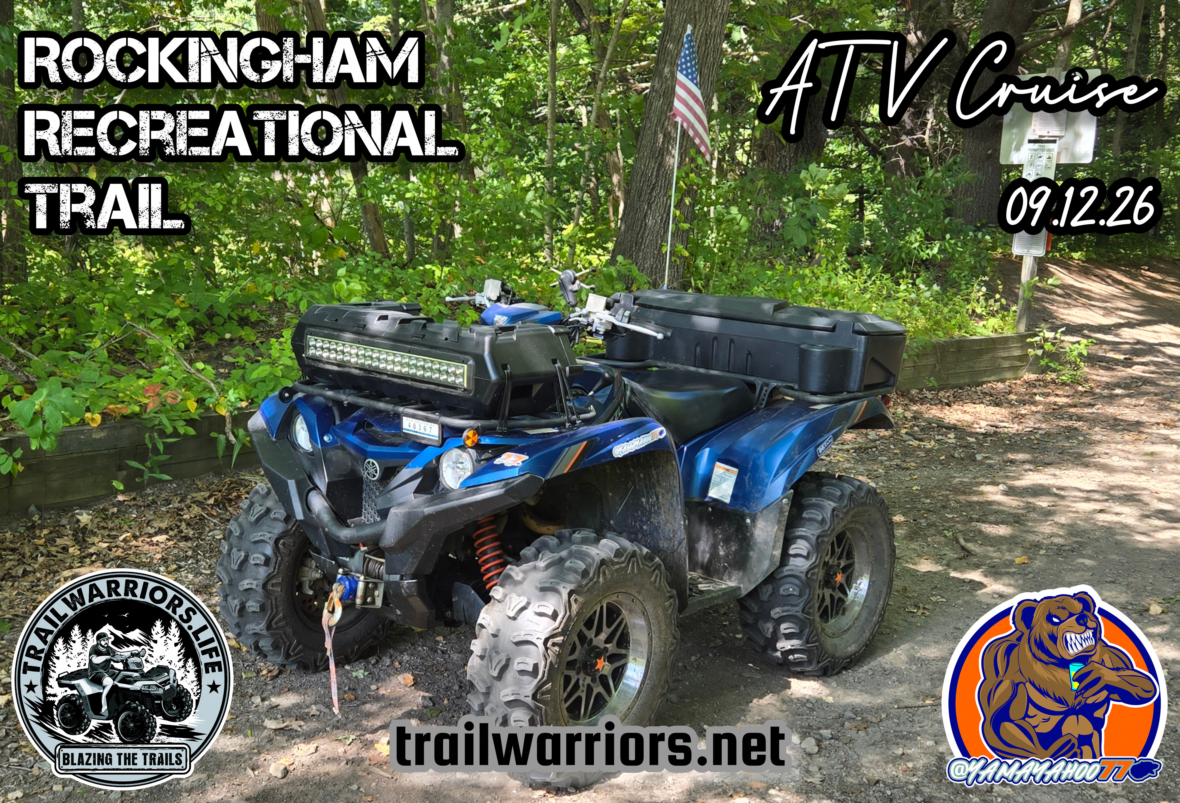 Traillwarriors.Life/Yamayahoo77 Rockingham Recreational Trail ATV Cruise 09.12.2026