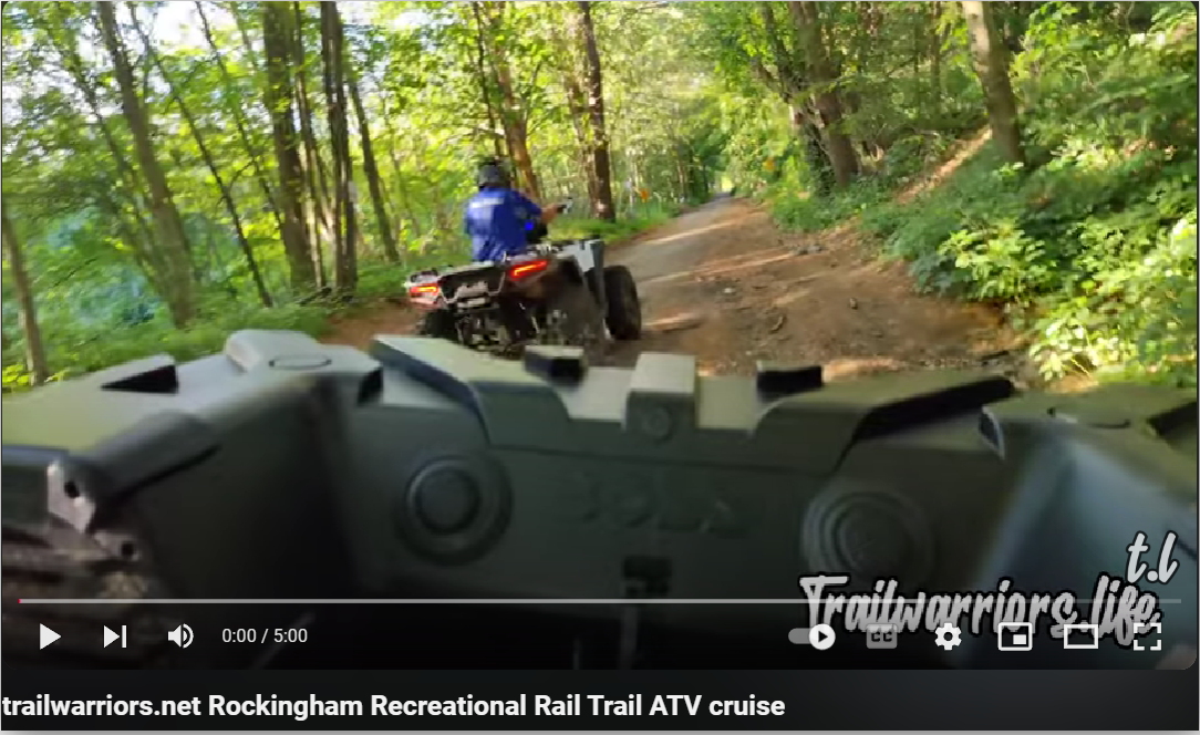 Trailwarriors.Life Rockingham Country Recreational Rail Trail ATV Cruise trail riding New Hampshire