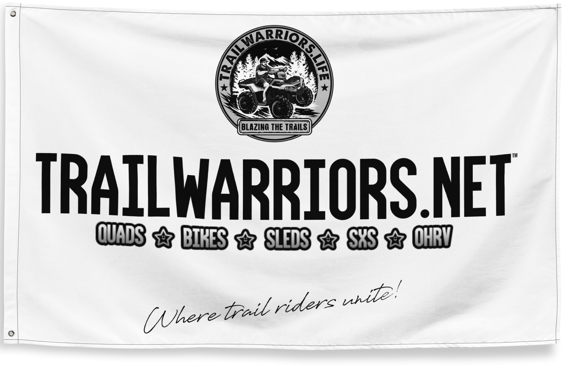 Trailwarriors.net flag banner